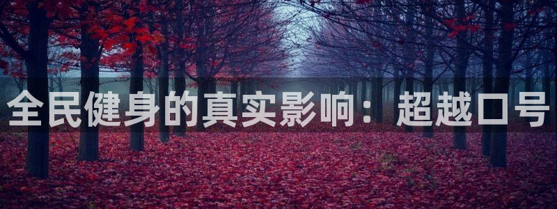凯时在线平台官网：全民健身的真实影响：超越口号
