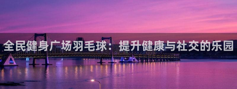尊龙人生就是博D88：全民健身广场羽毛球：提升健康与社交